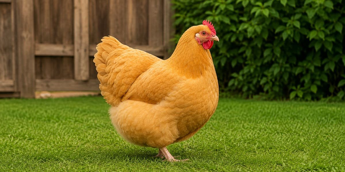 Gallina dorada raza Orpington