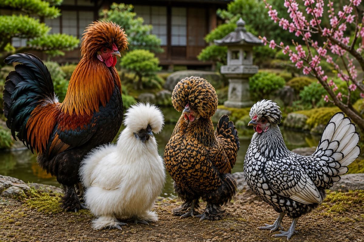 Raza de gallinas japonesas