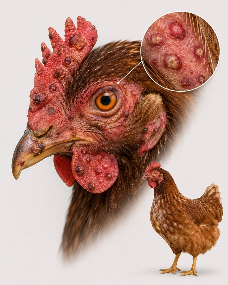 Viruela aviar síntomas