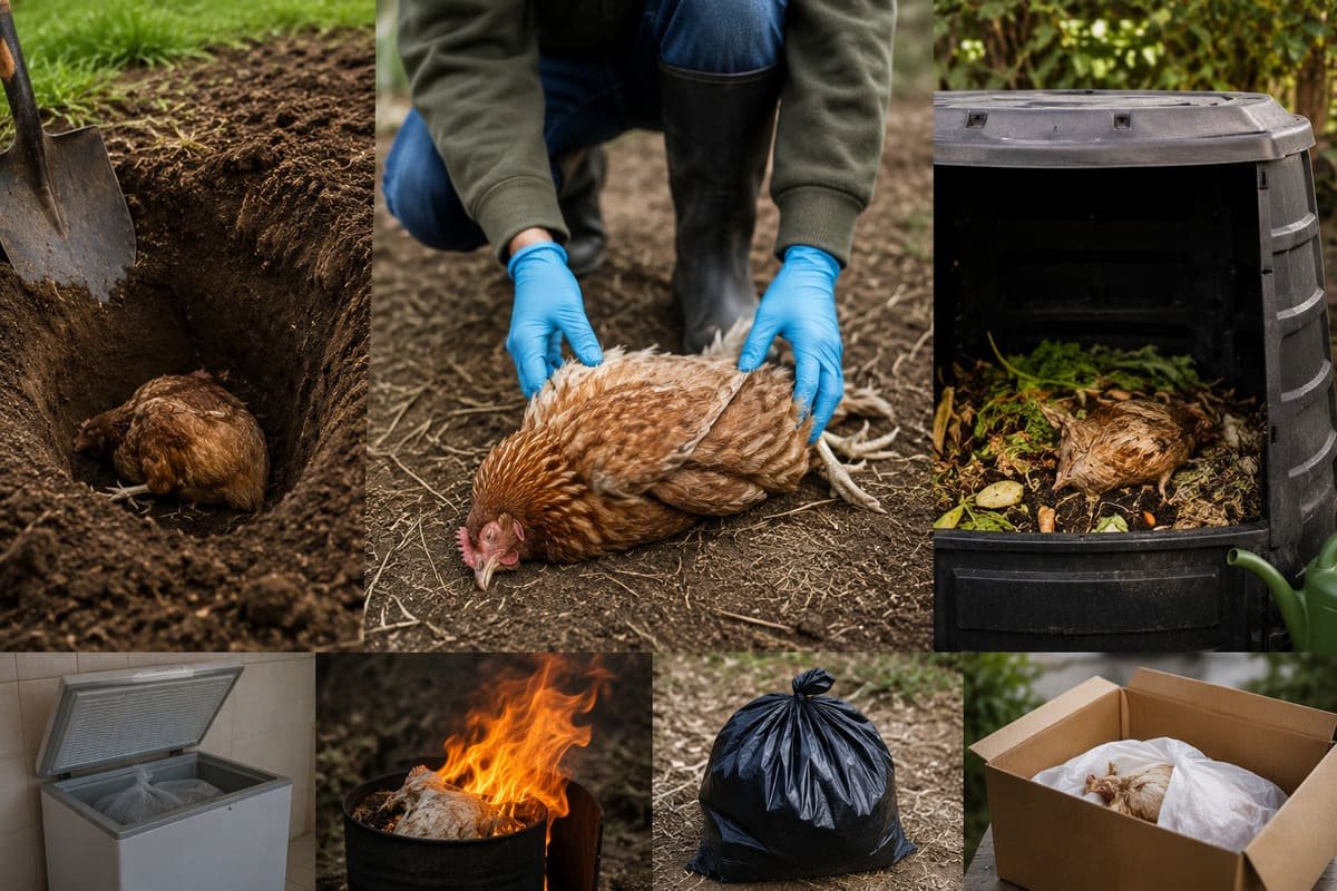 Que hacer con el cuerpo de una gallina muerta?