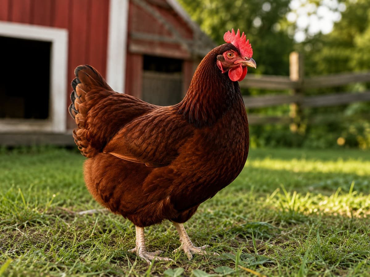 Raza de gallinas Rhode Island Red