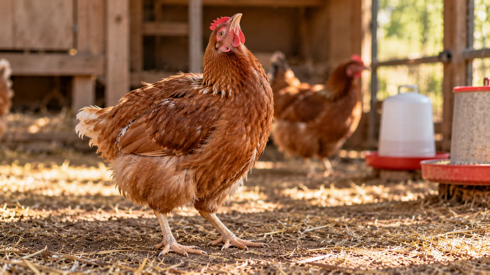 Una gallina con falta de tiamina puede echar el cuello hacia atrás y quedarse mirando el cielo.